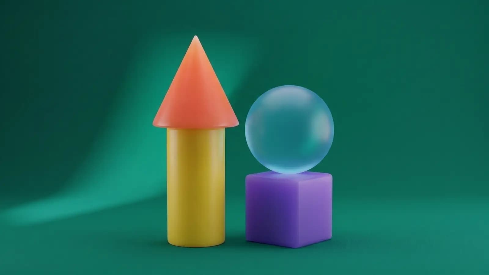 Abstract cover of a cone resting on a cylinder like an upward arrow beside a glass sphere, representing a plugin release pushed to WordPress.org