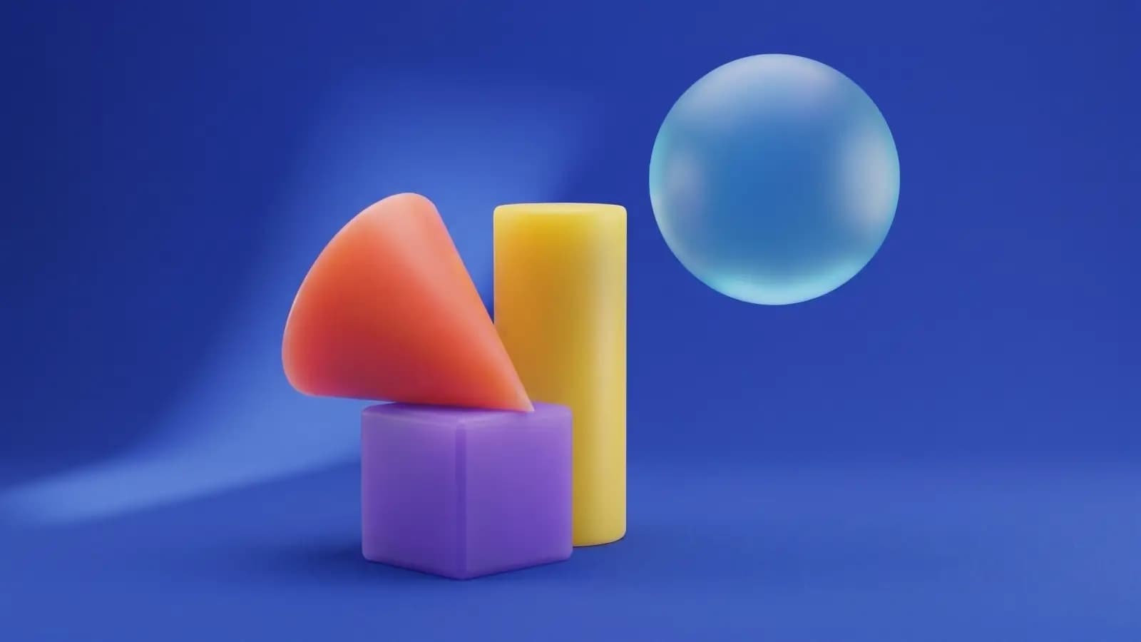 Abstract cover of a frosted glass ring among floating coral and pastel shapes on a dark background, marking the Tubeup 2.0 release